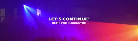 Let's continue! Demo für Clubkultur am 30.05.2020 @ Heldenplatz